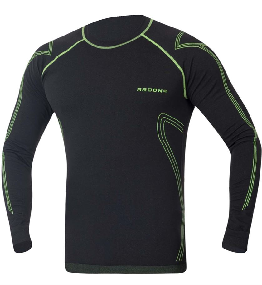 Ardon Funkční tričko s dlouhým rukávem LYTANIX černo-zelená vel.XL