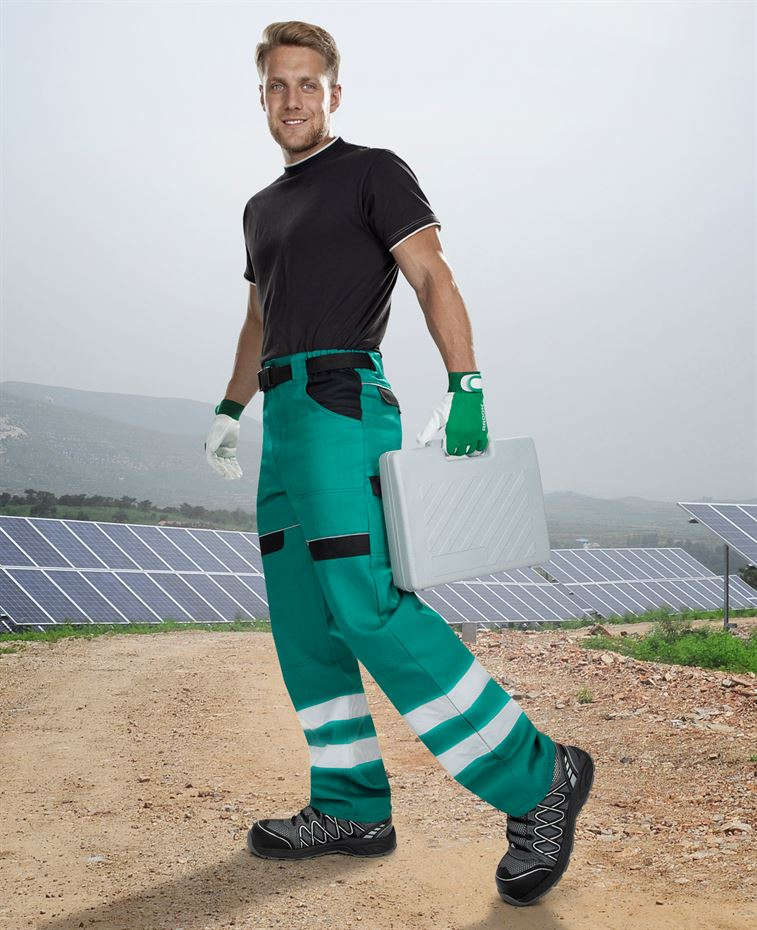 Ardon Reflexní kalhoty pas COOL TREND zelené vel.50