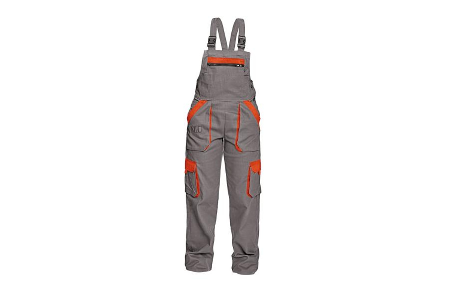 Červa MAX kalhoty lacl 260g šedá/oranžová 52 [doprodej]