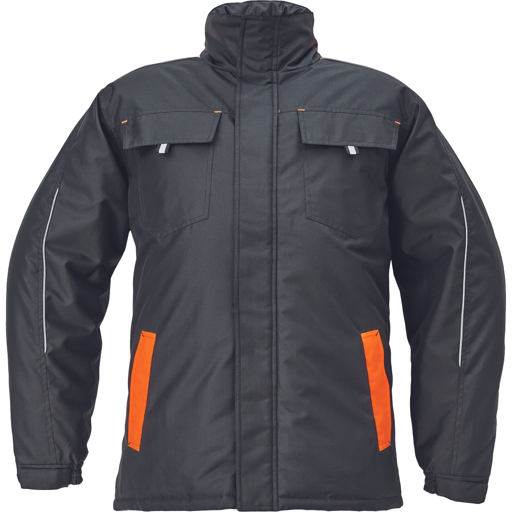 Červa MAX VIVO bunda zimní černá/oranžová vel.2XL