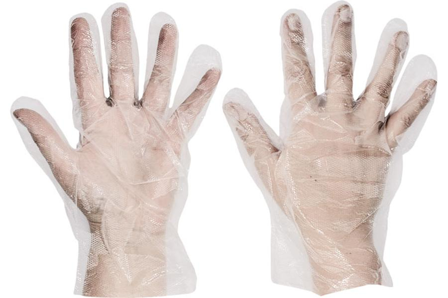 Červa DUCK HG rukavice jednoráz.polyethyl. vel.9